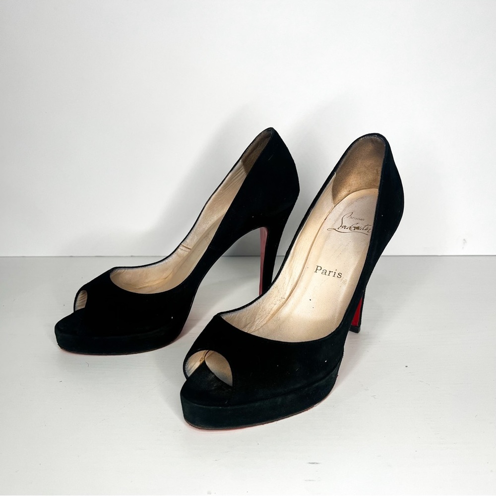 Christian Louboutin  Black suede heels - Picture 9 of 9